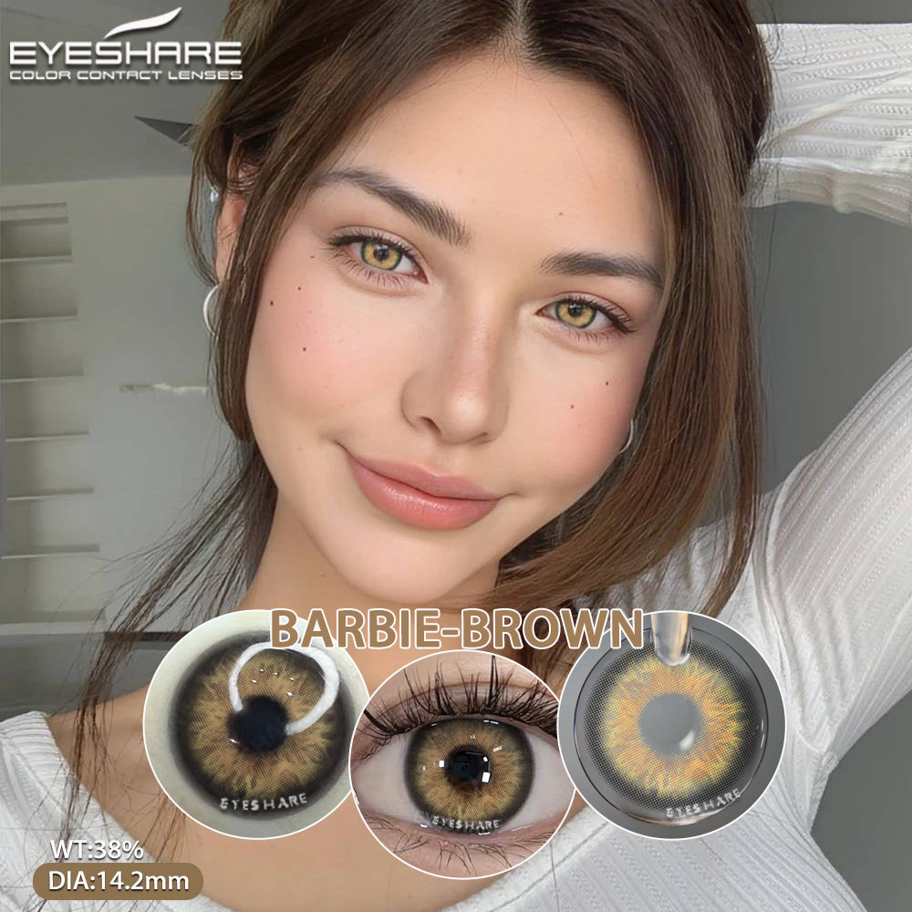 Barbie Brown 14.2mm 1 Pair | 1 Year