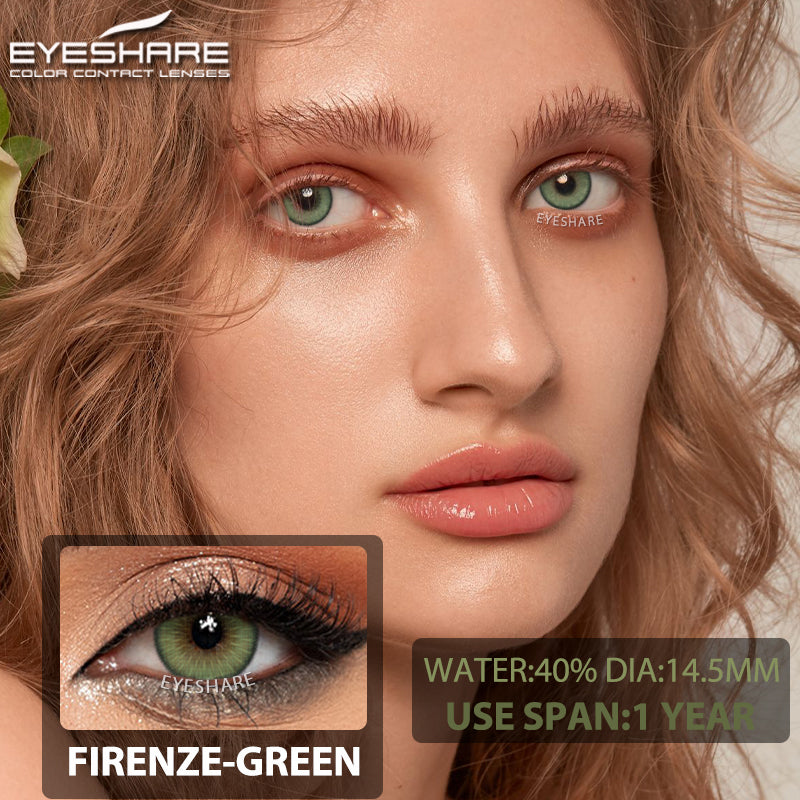 Firenze Green 14.5mm 1 Pair | 1 Year