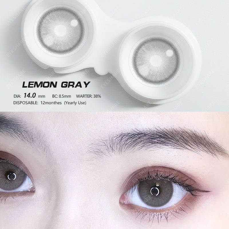 Lemon Gray 14.0mm 1 Pair | 1 Year