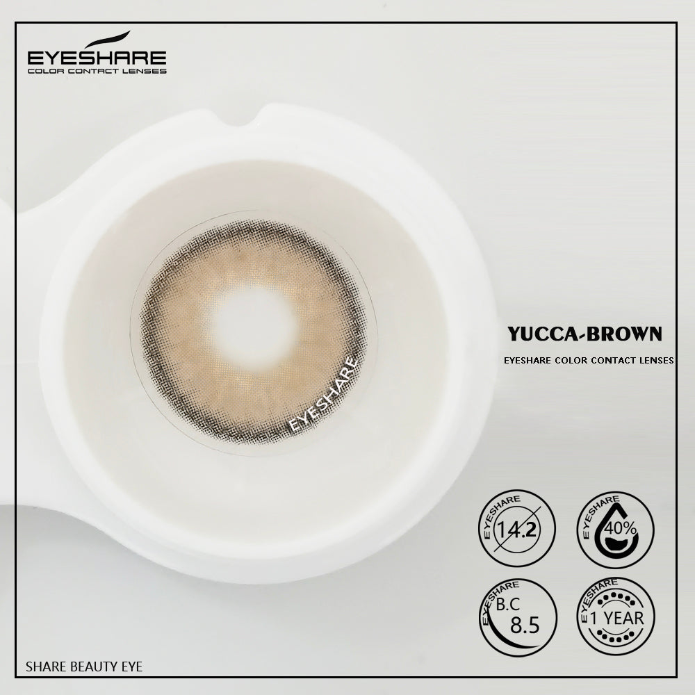 Yucca Brown 14.0mm 1 Pair | 1 Year