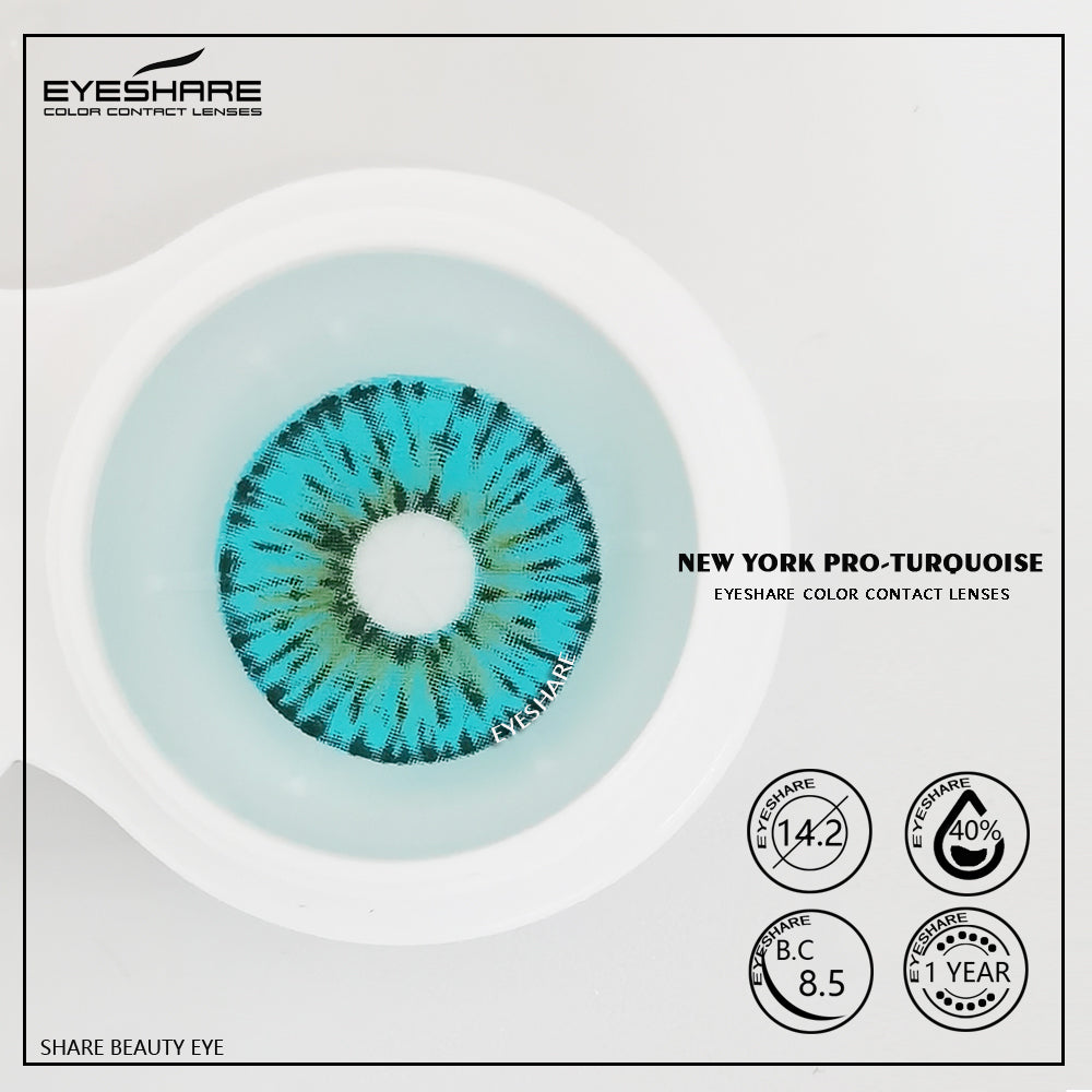 NewYork Turquoise 14,2 mm 1 par | 1 año