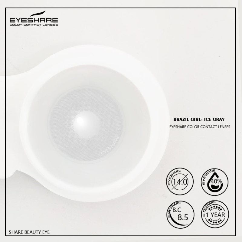 Brazilgirl Icegray 14.0mm 1 Pair | 1 Year