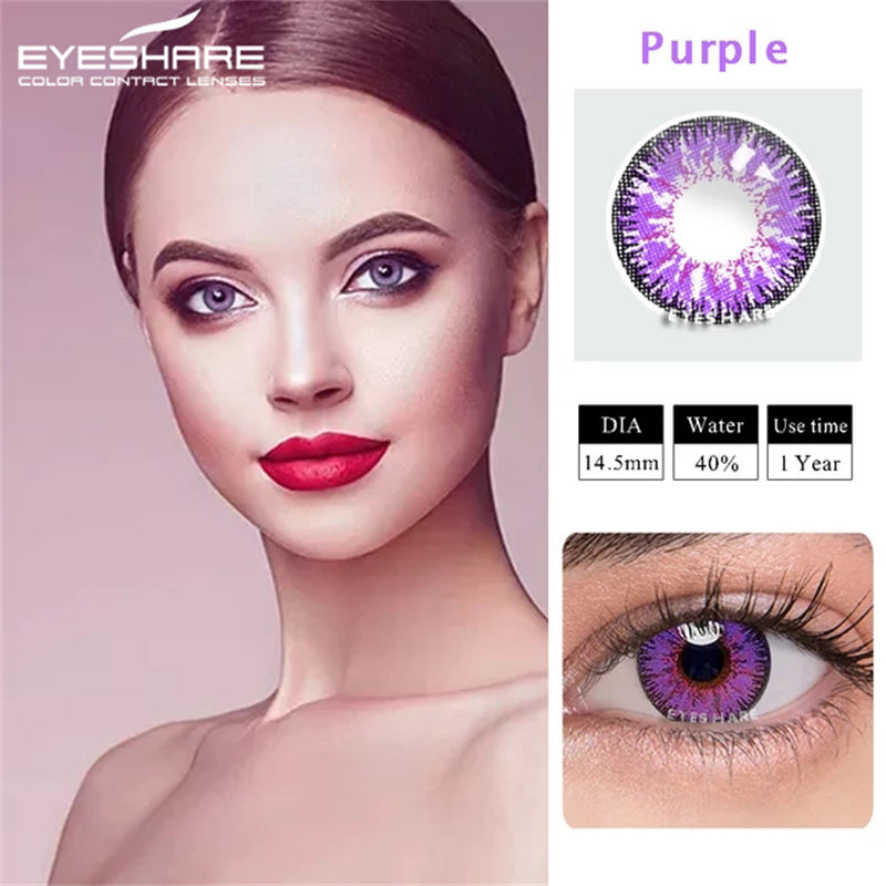 Cosplay AYY Purple 14.5mm 1 Pair | 1 Year