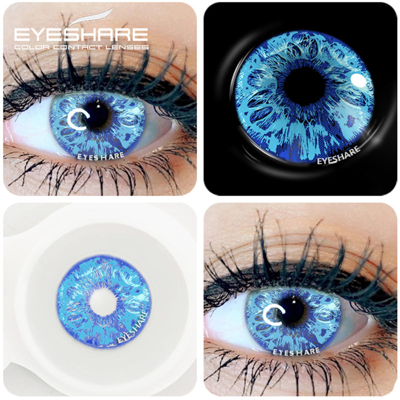 Cosplay HD38 Blue 14.5mm 1 Pair | 1 Year