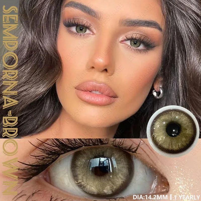 Semporna Marrón 14,2 mm 1 par | 1 año