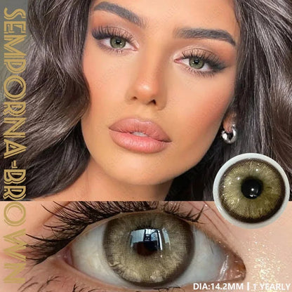 Semporna Marrón 14,2 mm 1 par | 1 año