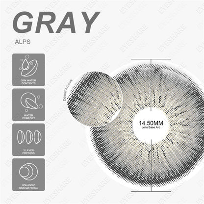 Alps Gray 14.5mm 1 Pair | 1 Year