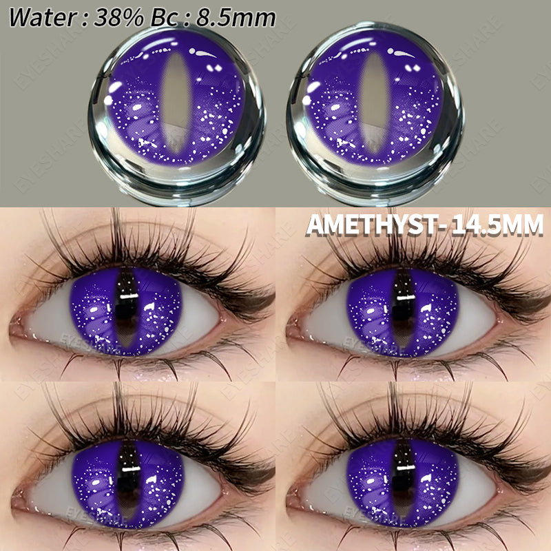 Cosplay Amethyst 14.5mm 1 Pair | 1 Year