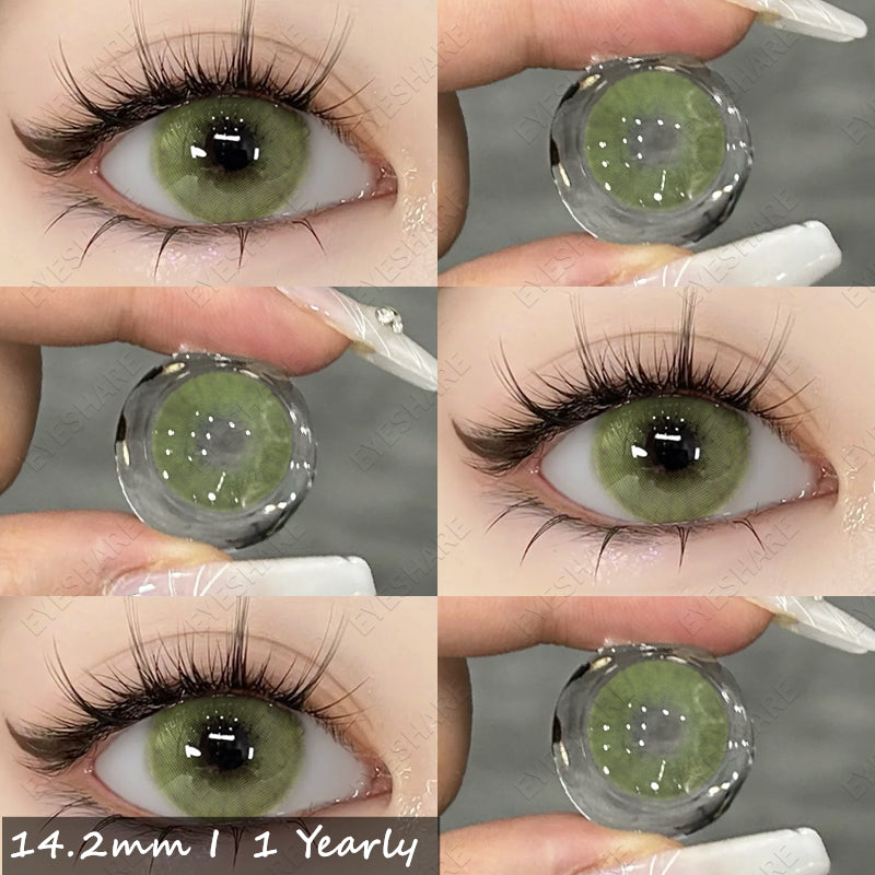 EYESHARE Color Contact Lenses Eyes AURORA Yellow Green Contacts