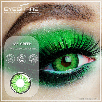 Cosplay AYY Green 14.5mm 1 Pair | 1 Year