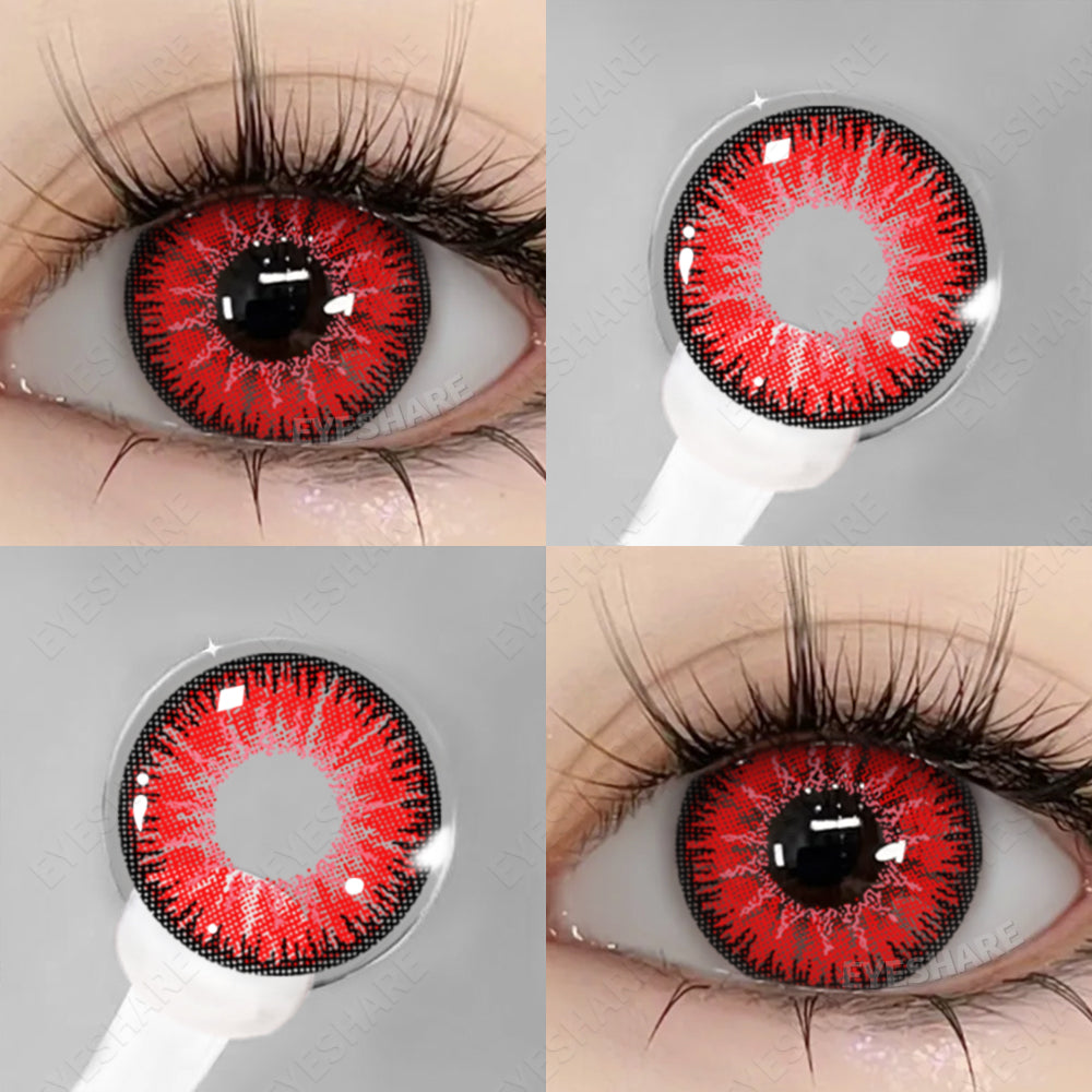 Cosplay AYY Red 14.5mm 1 Pair | 1 Year