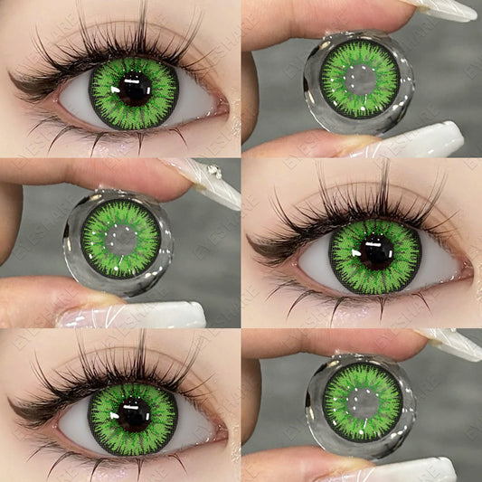 Cosplay AYY Green 14.5mm 1 Pair | 1 Year