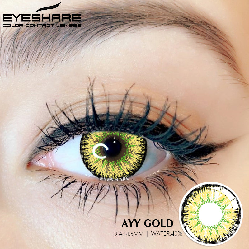 Cosplay AYY Gold 14.5mm 1 Pair | 1 Year