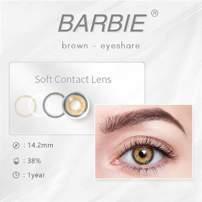 Barbie Brown 14.2mm 1 Pair | 1 Year