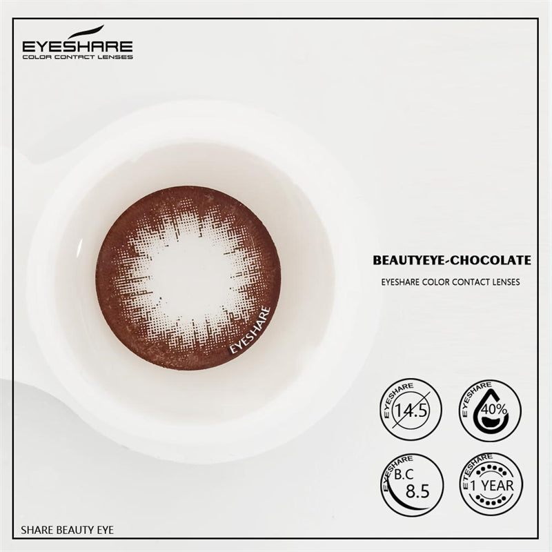 Beautyeye Chocolate 14,5 mm 1 par | 1 año