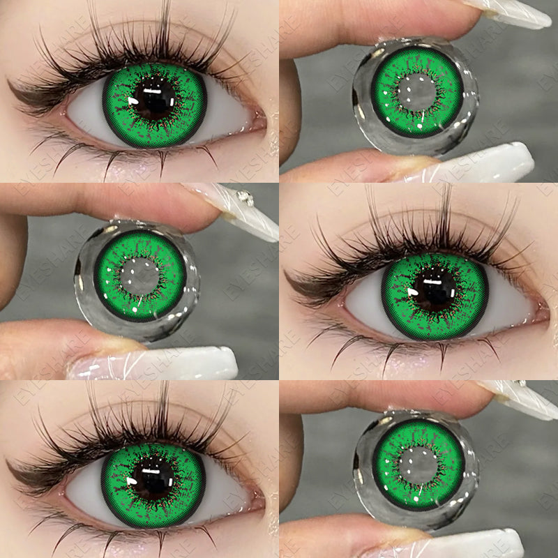 Cosplay BELLA Green 14.5mm 1 Pair | 1 Year