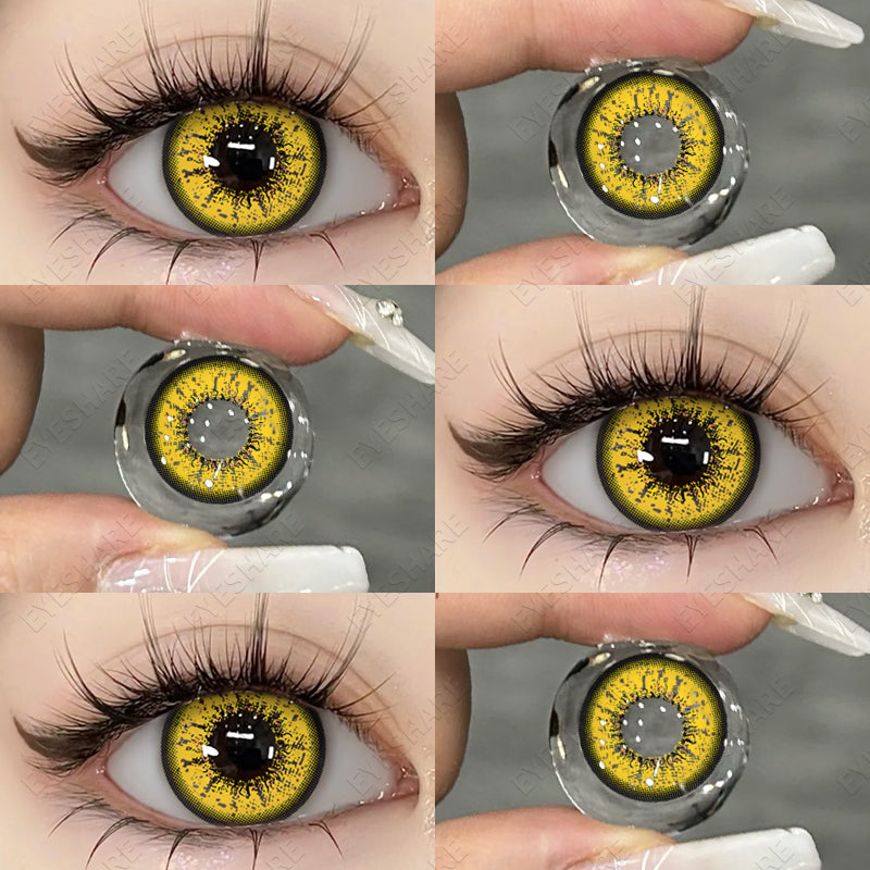 Cosplay Bella Yellow 14,5 mm, 1 par | 1 año