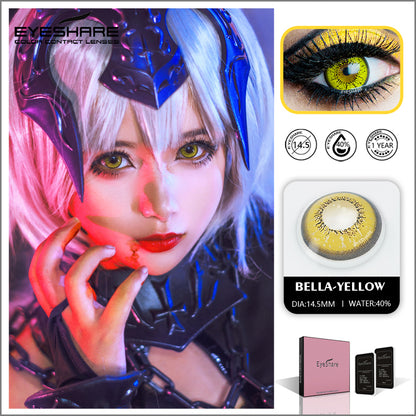 Cosplay Bella Yellow 14,5 mm, 1 par | 1 año