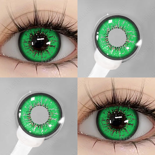 Cosplay BELLA Green 14.5mm 1 Pair | 1 Year