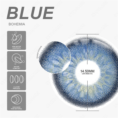 Bohemia Blue 14,5 mm 1 par | 1 año