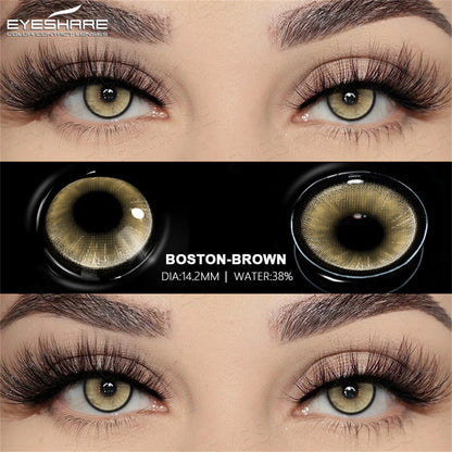 Boston Brown 14.2mm 1 Pair | 1 Year