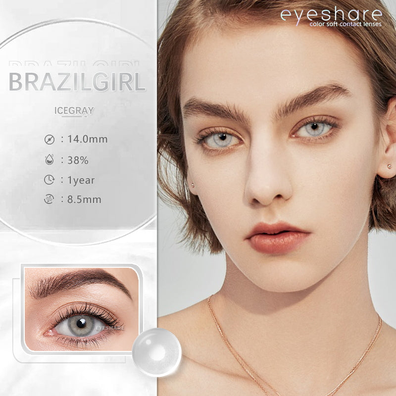 Brazilgirl Icegray 14.0mm 1 Pair | 1 Year