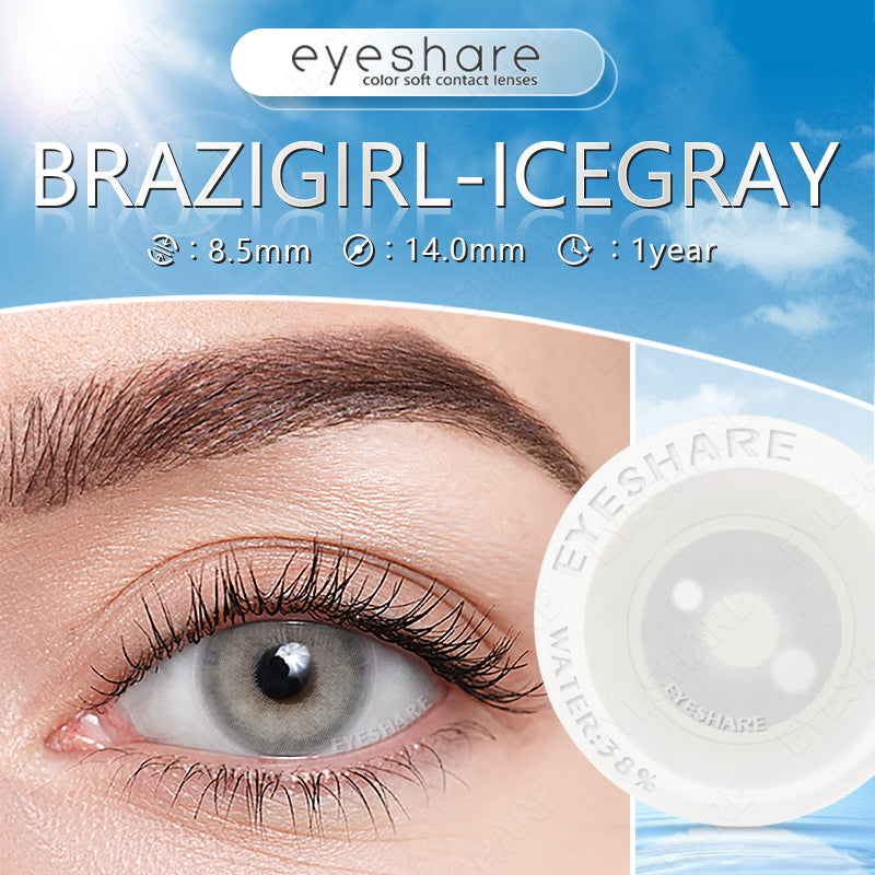 Brazilgirl Icegray 14.0mm 1 Pair | 1 Year