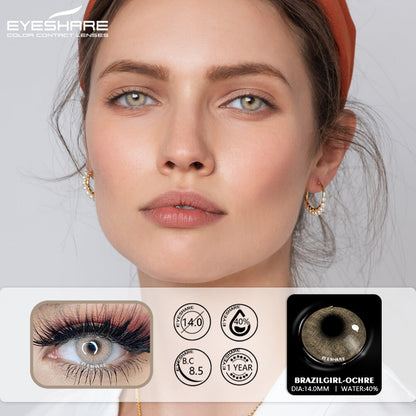 Brazilgirl Ocre 14,0 mm 1 par | 1 año