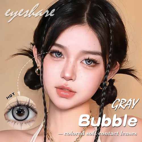 Bubble Gray 14.5mm 1 Pair | 1 Year