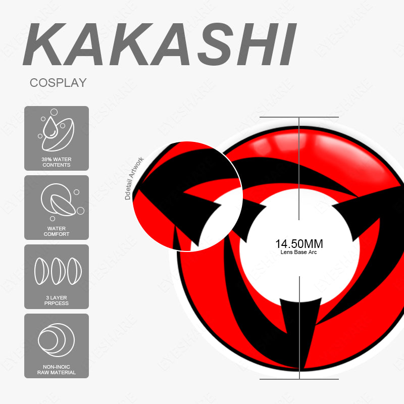 Cosplay KAKASHI 14,5 mm 1 par | 1 año