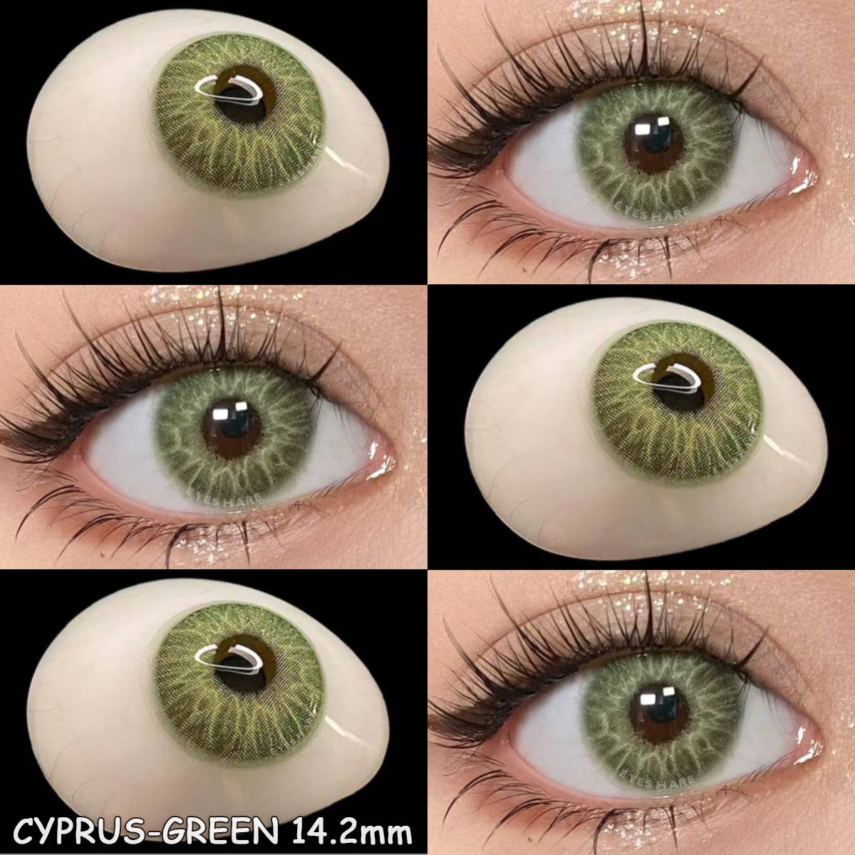 Cyprus Green 14.2mm 1 Pair | 1 Year