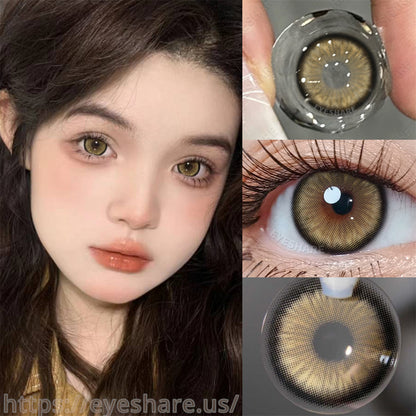 Diamond Brown 14.5mm 1 Pair | 1 Year