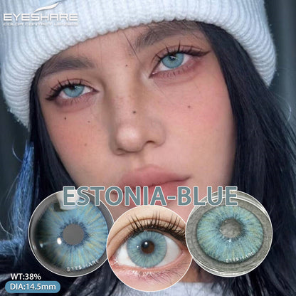 Estonia Blue 14.5mm 1 Pair | 1 Year