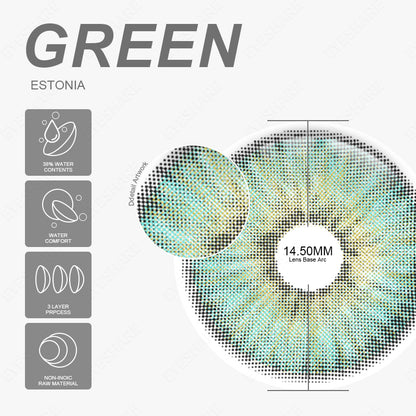 Estonia Green 14,5 mm 1 par | 1 año