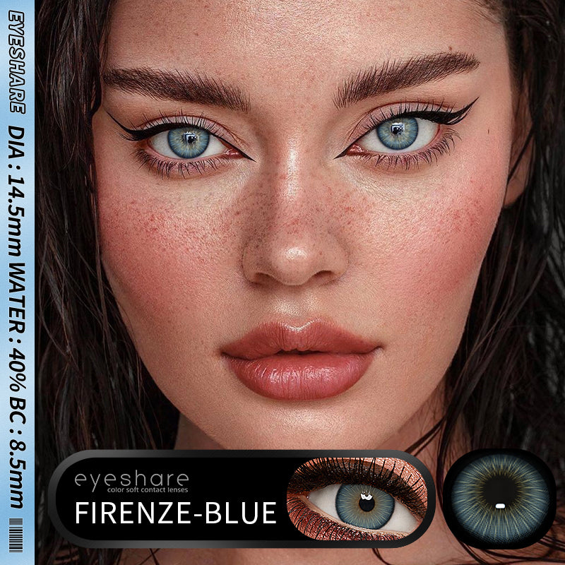Firenze Blue 14.5mm 1 Pair | 1 Year
