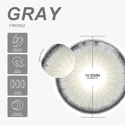 Firenze Gray 14,5 mm, 1 par | 1 año