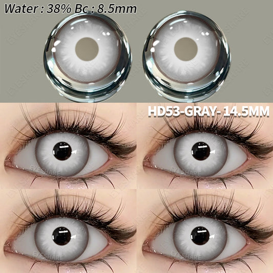 Cosplay HD53 Gray 14.2mm 1 Pair | 1 Year