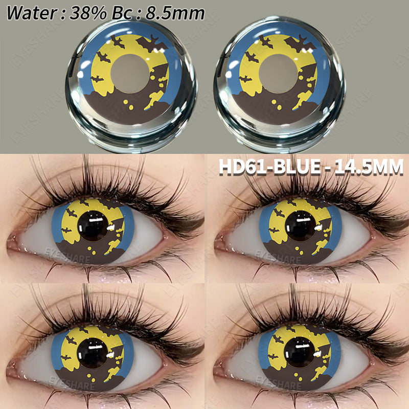 Cosplay HD61 Azul 14,5 mm 1 par | 1 año