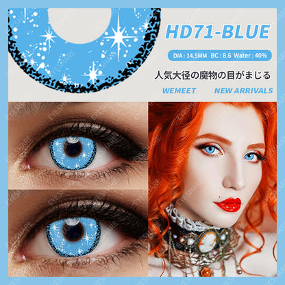 Cosplay HD71 Azul 14,5 mm 1 par | 1 año