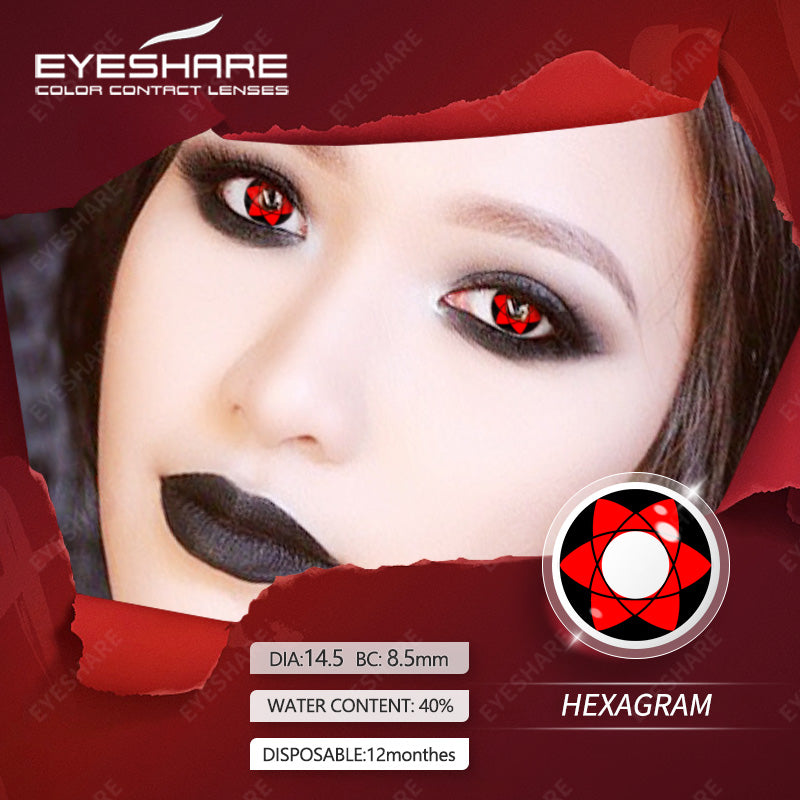 Cosplay HEXAGRAM 14,5 mm 1 par | 1 año