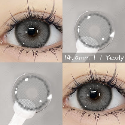 Lemon Gray 14.0mm 1 Pair | 1 Year