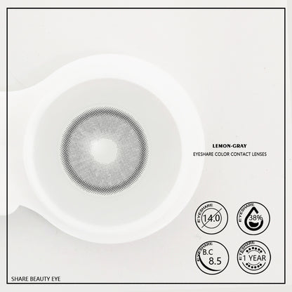 Lemon Gray 14.0mm 1 Pair | 1 Year