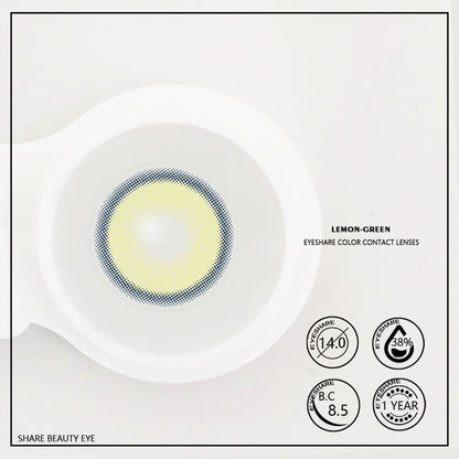 Lemon Green 14.0mm 1 Pair | 1 Year