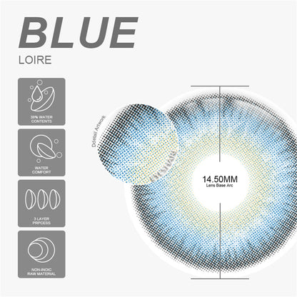 Loire Blue 14.5mm 1 Pair | 6 Months