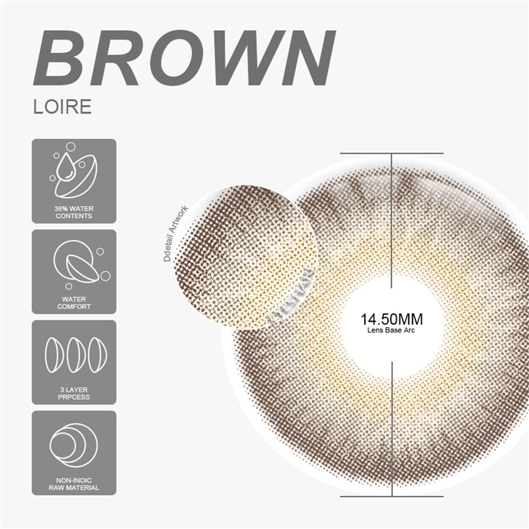 Loire Brown 14.5mm 1 Pair | 6 Months