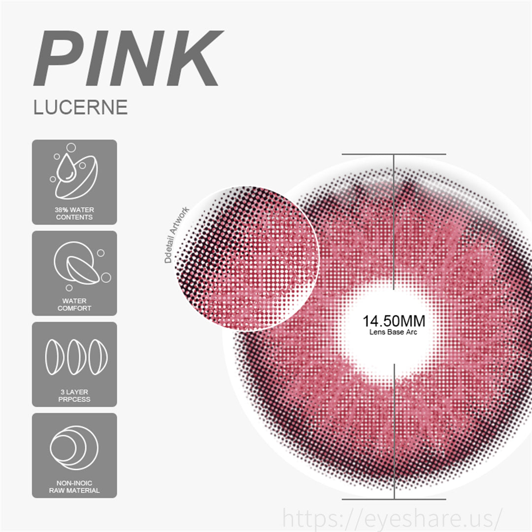 Lucerne Pink 14.5mm 1 Pair | 6 Months