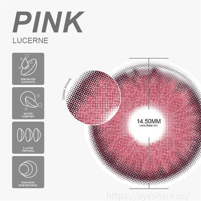 Lucerne Pink 14.5mm 1 Pair | 6 Months