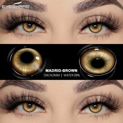 Lentes NEBULA-RED Anime Halloween Cosplay 14.0mm