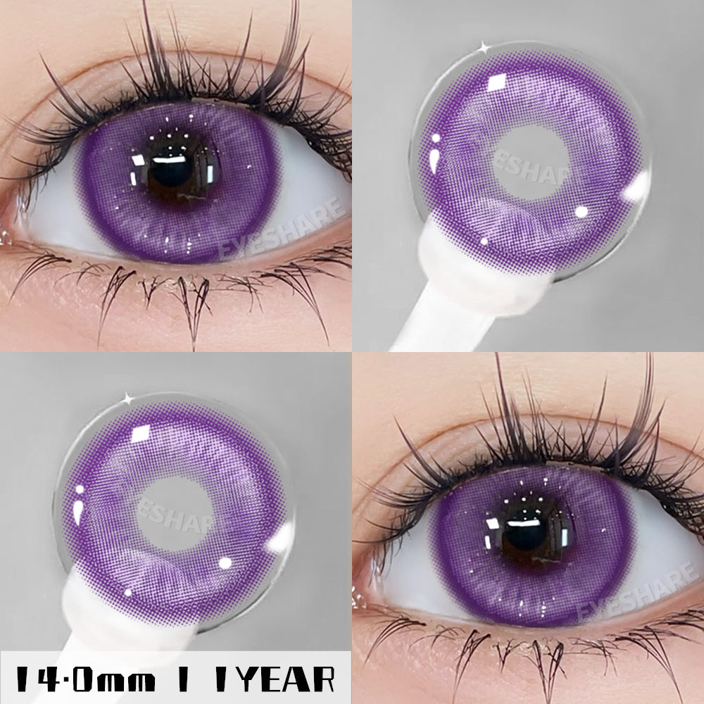 Cosplay Madrid Purple 14.0mm 1 Pair | 1 Year