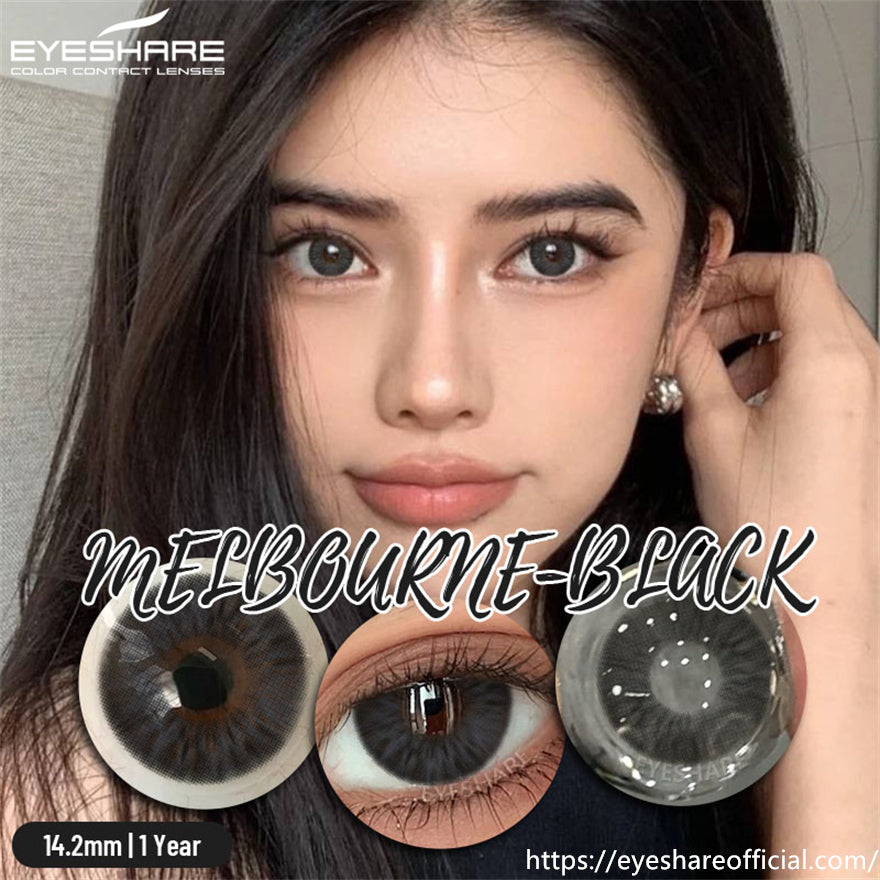 Melbourne Black 14.2mm 1 Pair | 1 Year